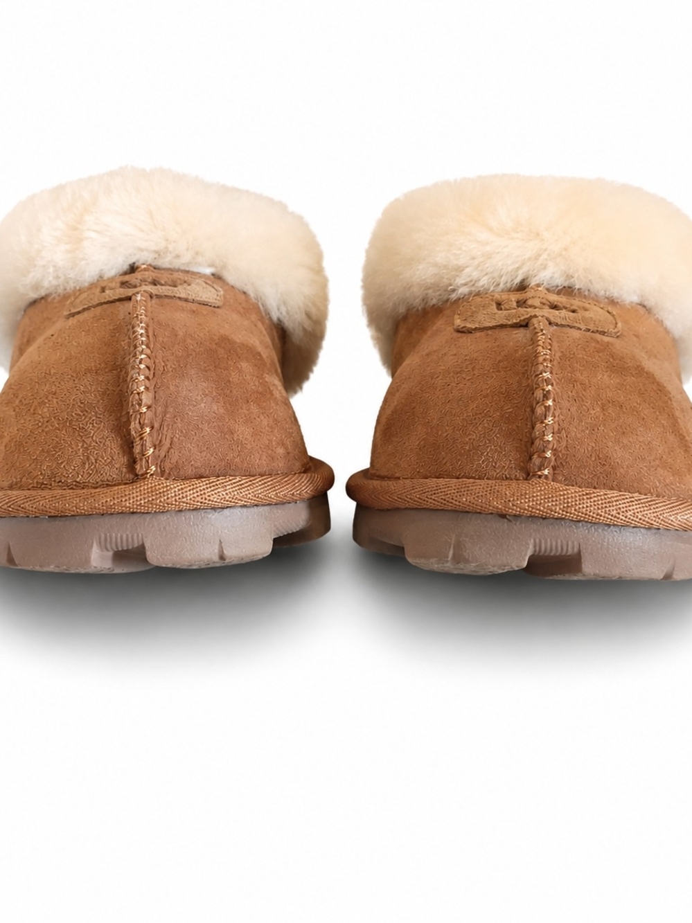 UGG Chestnut Sueded Shirling Slippers - Women's Size, 8.